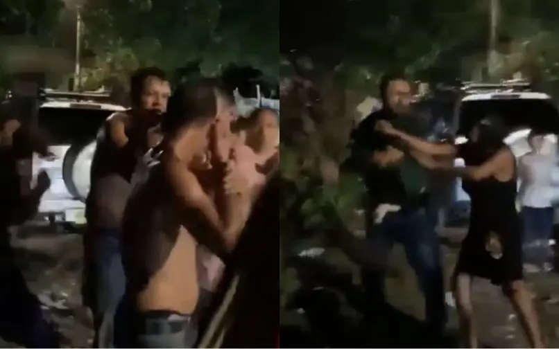 hombre habría usado un perro para golpear a otra persona