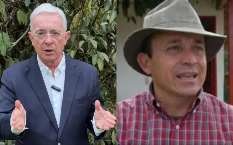 Álvaro Uribe y Santiago Uribe