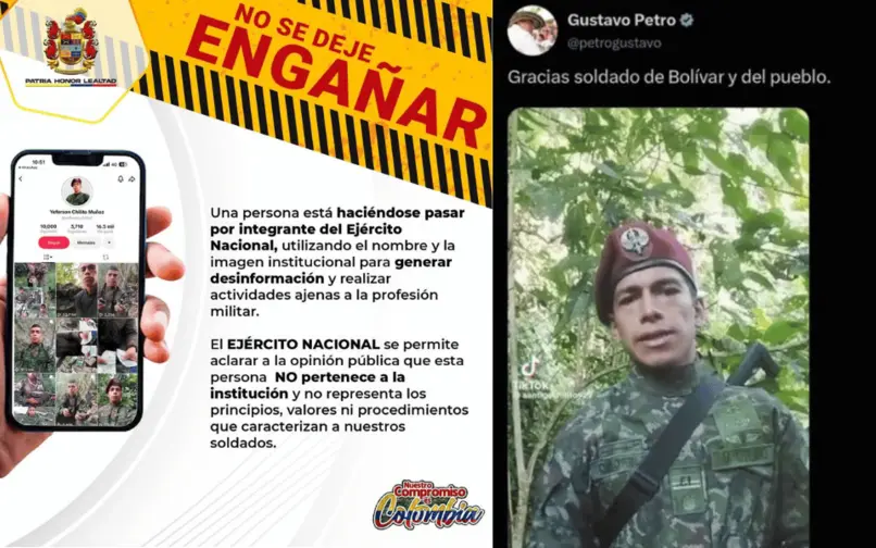 Ejército desmiente a falso soldado