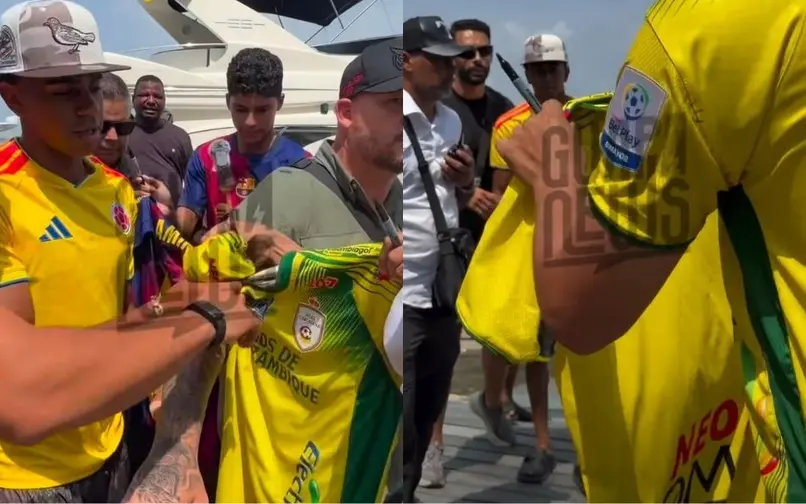 Lamine Yamal recibió la camiseta del Real Cartagena