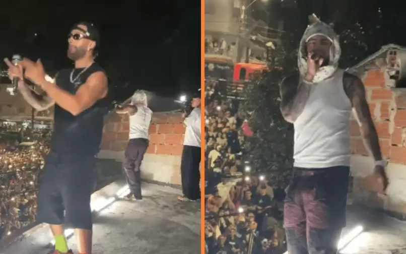 Feid y Ryan Castro sorprenden con concierto improvisado