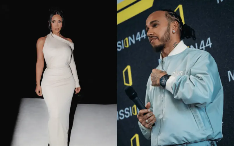 Kim Kardashian y Lewis Hamilton