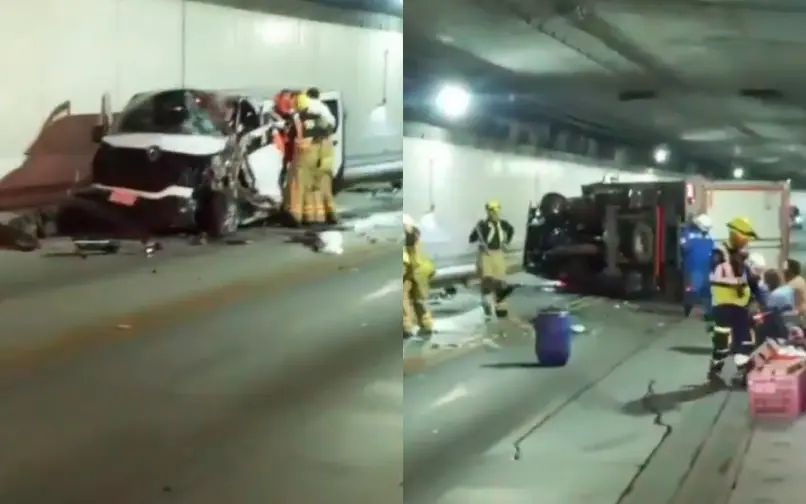 Tunel accidente