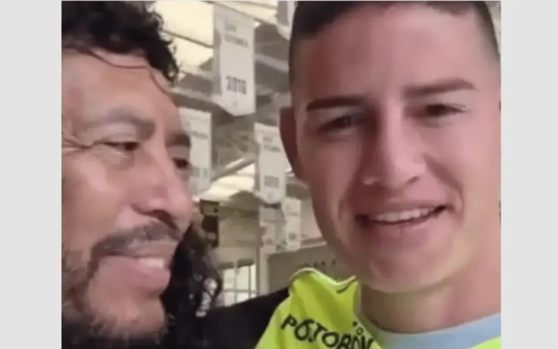 higuita con james rodriguez