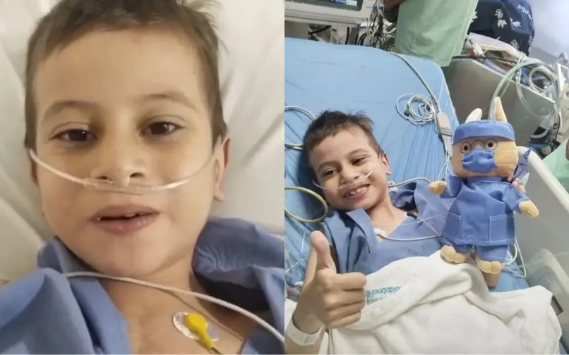 Lucas Murillo, niño que pidió ayuda al presidente Abelardo de la Espriella, superó cirugía de corazón abierto