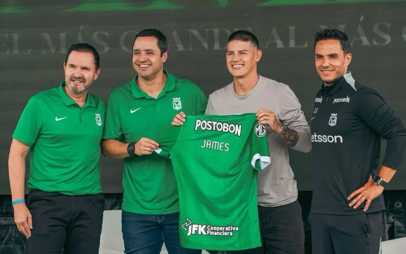 James Rodríguez fue presentado en Atlético Nacional