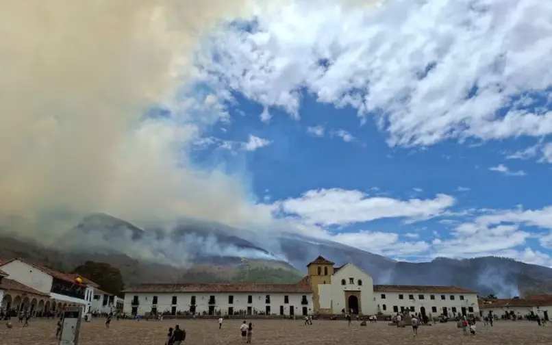 Incendio en Villa de Leyva: más de 30.000 litros