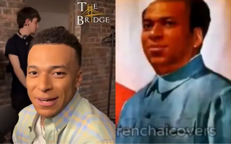 Kylian Mbappé y meme de Mao Zedong