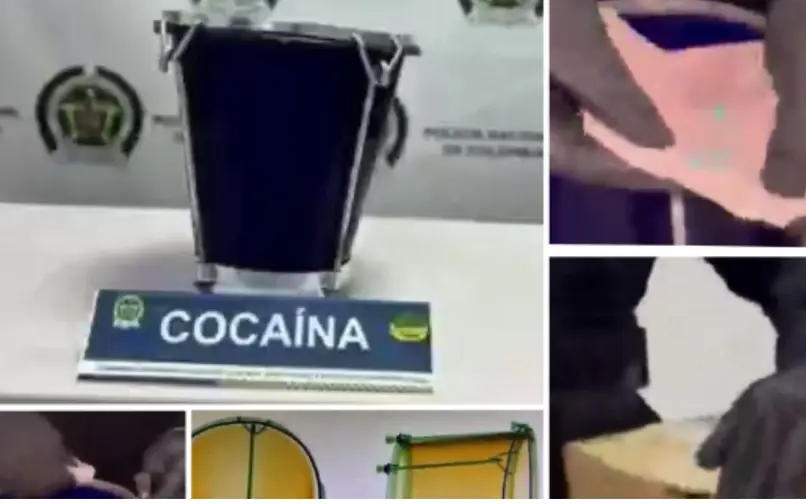 Policía descubre presunta cocaína oculta en una caja vallenata con destino a Brasil
