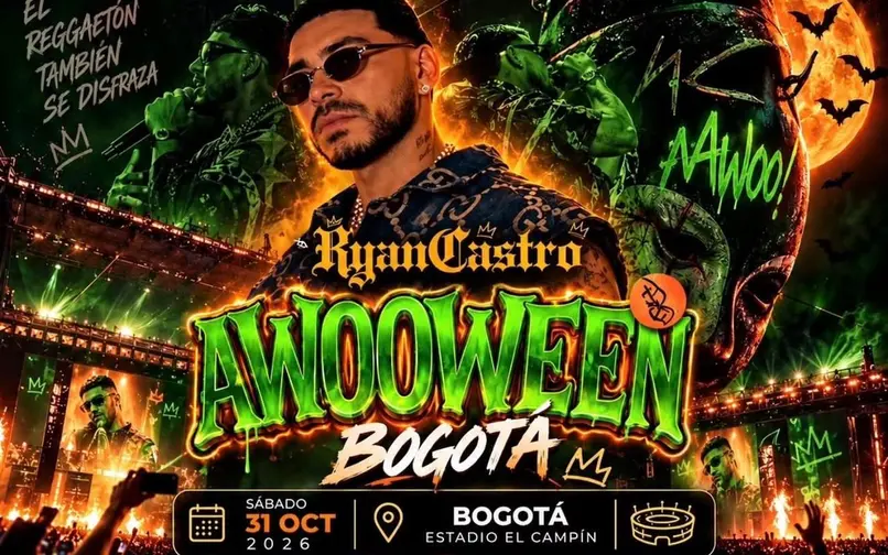 Ryan Castro realizará su concierto “Awooween” en El Campín