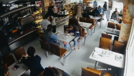 Imágenes de la cámara de seguridad del establecimiento. Captura de video