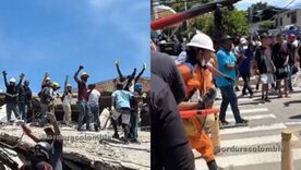 Rescatan con vida a hombre atrapado entre los escombros de la Notaría 20 de Cali