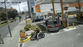 Asalto en estación de servicio al norte de Bogotá