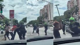 Enfrentamientos entre indígenas y Policía en Barranquilla