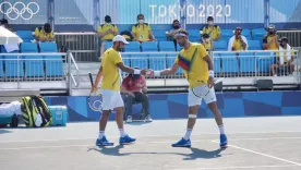 Robert Farah y Juan Sebastián Cabal en Juegos Olímpicos de Tokyo 2020 persiguiendo medalla