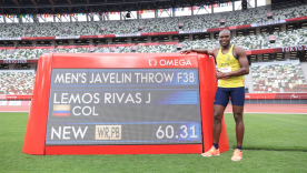 José Gregorio Lemos, deportista paralímpico colombiano