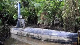 Narcosubmarino utilizado para enviar sustancias ilícitas a México y Estados Unidos