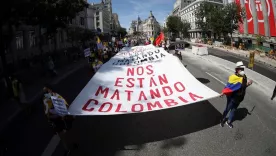 Protestas en Madrid contra Duque