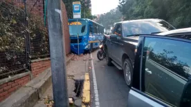 Fotografías del accidente causado por un SITP