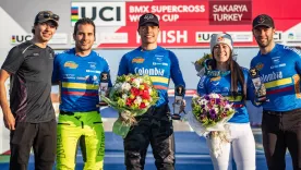 Podio completo para Colombia en la Copa Mundo de BMX en Turquía