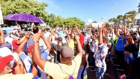 Bloqueo en Bocagrande por protesta de trabajadores