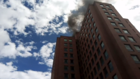 Incendio en la torre de los venados en Bogotá