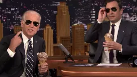 Joe Biden en Jimmy Fallon