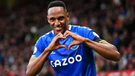 Yerry Mina vuelve a los entrenamientos con el Everton