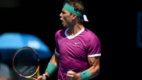 Rafael Nadal ganó el open de Australia y minutos después siguió entrenando