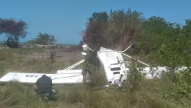 Accidente en playas del Atlántico, avioneta se estrelló con dos tripulantes