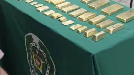 Fiscalía incautó 36 kilos de oro 