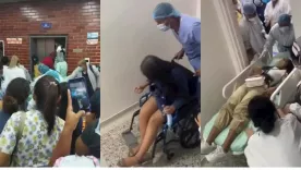 Seis heridos dejó la caída de un ascensor en hospital de Santa Marta