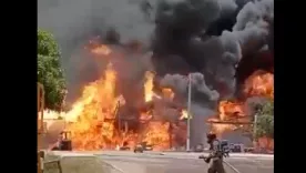 Voraz incendio en empresa Proquímicos de Barranquilla