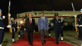 Presidente de España ya está en Colombia