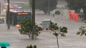 Fuertes vientos en Bogotá ocasionan pequeño tornado