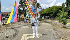 Ministra de Trabajo causa revuelo por visitar el monumento a la resistencia de Cali