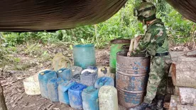 Ejército destruyó 10 laboratorios de droga en el norte de Chocó