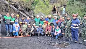 Mineros rescatados en Cundinamarca