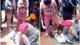 Pelea entre estudiantes en Bogotá