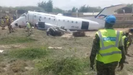 Avión accidentado