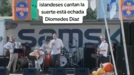 Grupo de Islandia canta tema de Diomedes Díaz