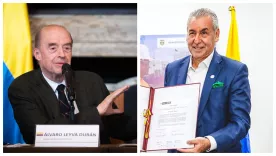 Álvaro Leyva canciller y Jorge Londoño