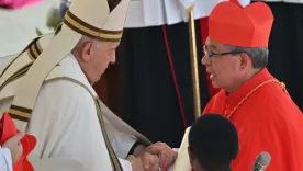 Luis Rueda Aparicio con el Papa Francisco