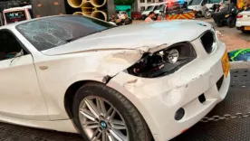 BMW golpeado