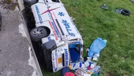 accidente ambulancia Manizales