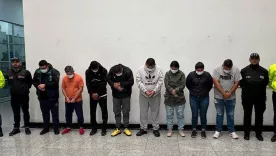 cayeron ocho por robo al Banco Agrario en Cundinamarca