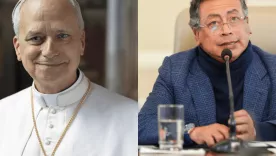 papa leon y gustavo petro