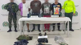  cuatro presuntos miembros del Clan del Golfo