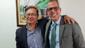 Pastor Saade y Gustavo Petro