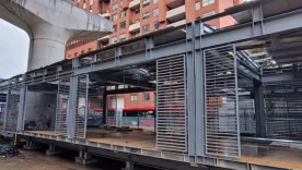 Estación de Transmilenio sobre la Av. Caracas